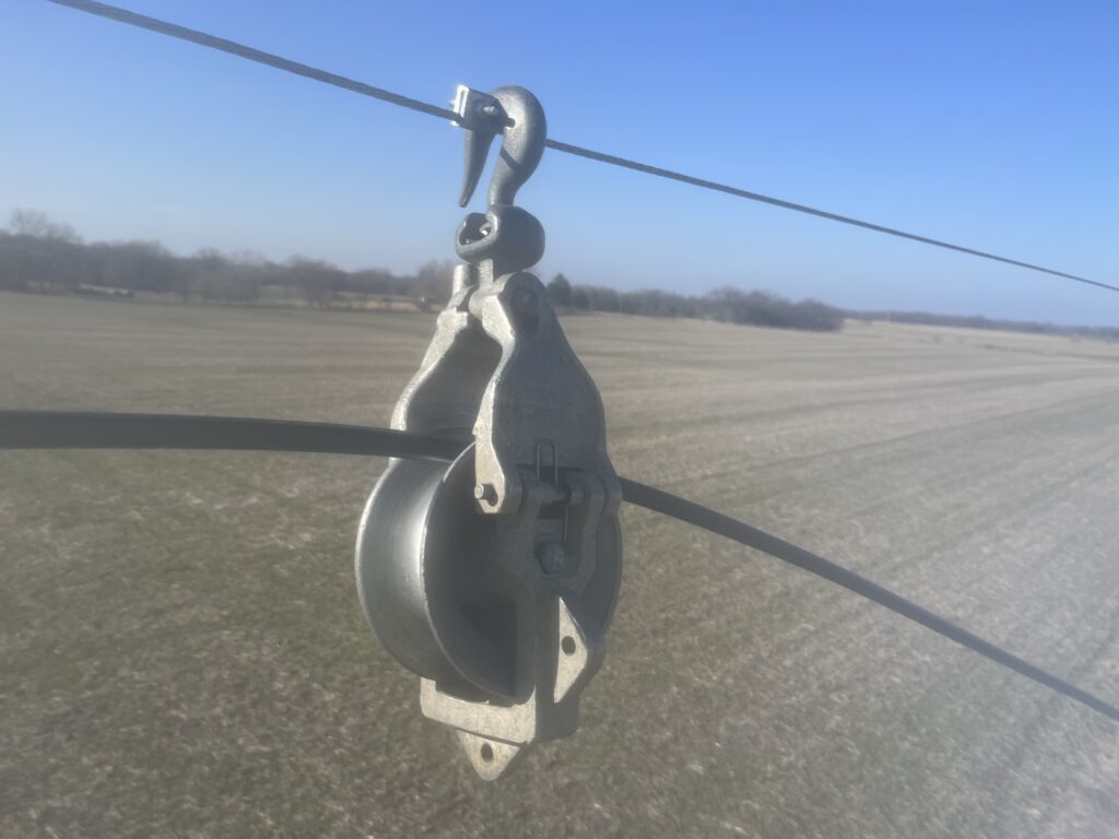 fiber optic cable roller